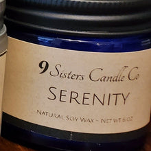 Load image into Gallery viewer, Serenity Glass Jar Soy Candle
